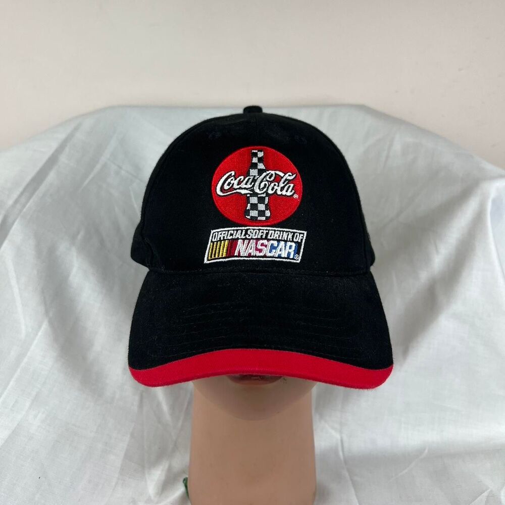 Coca-Cola NASCAR black and red cotton baseball cap